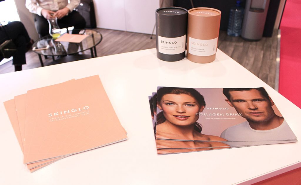 SkinGLo Brochures and Products at Professional Beauty London 2019